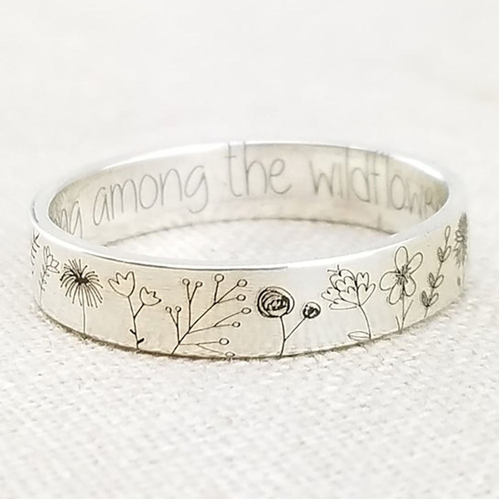 Wholesale Flower Alloy Rings